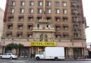 The front of the notorious Cecil Hotel in LA.